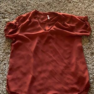 Burnt orange dress shirt